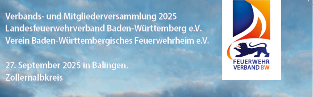 Verbands- und Mitgliederversammlung vom 25. bis 27. September in der Stadthalle Balingen (Zollernalbkreis)