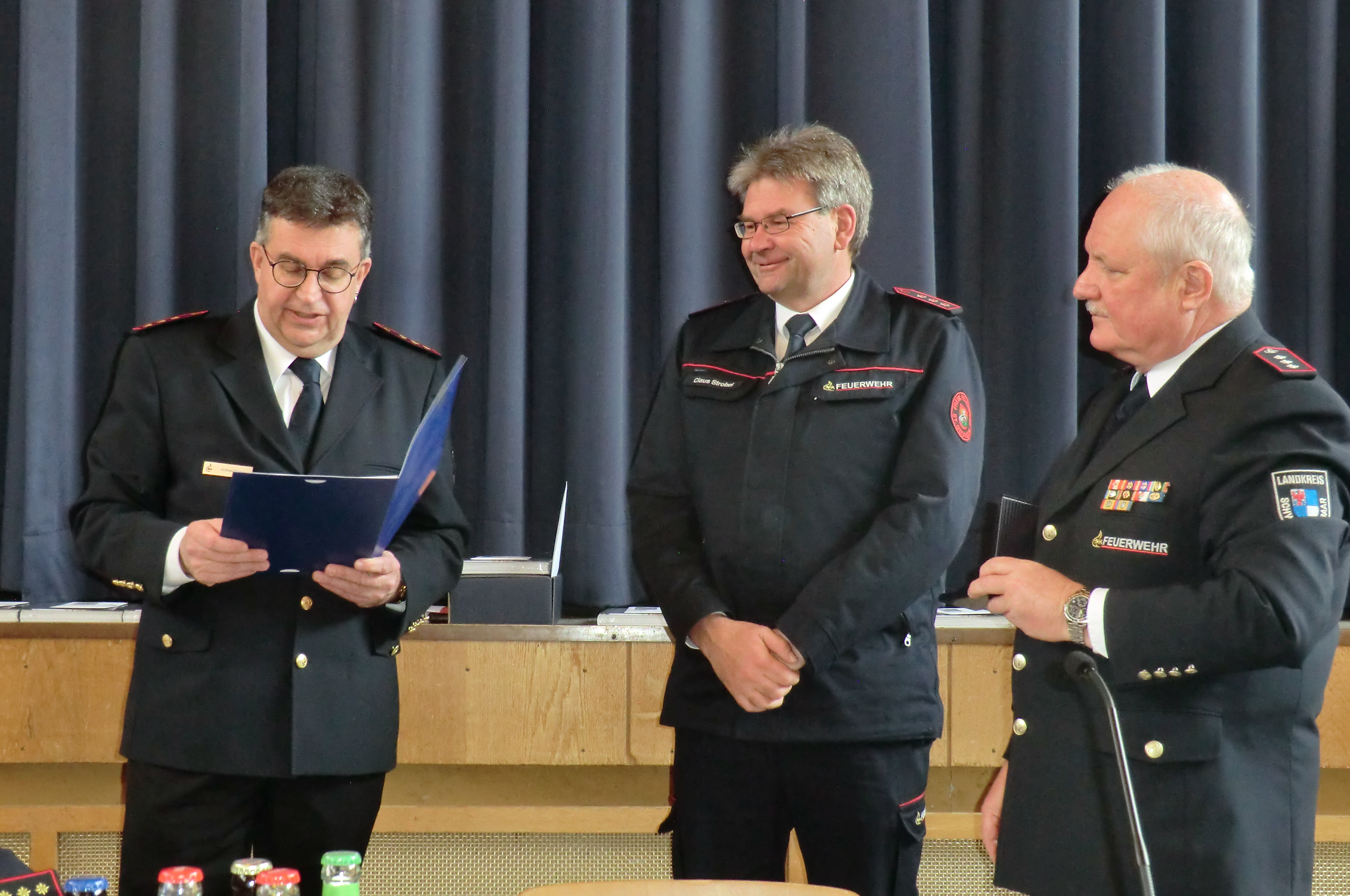 Ehrung : Claus Strobel / FW St.Georgen